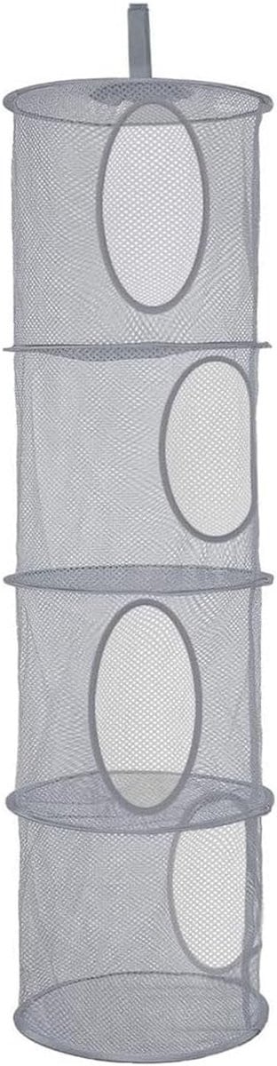 Grijs Opvouwbare Hangende Opberger met Opbergvakken - 30 x 120 cm