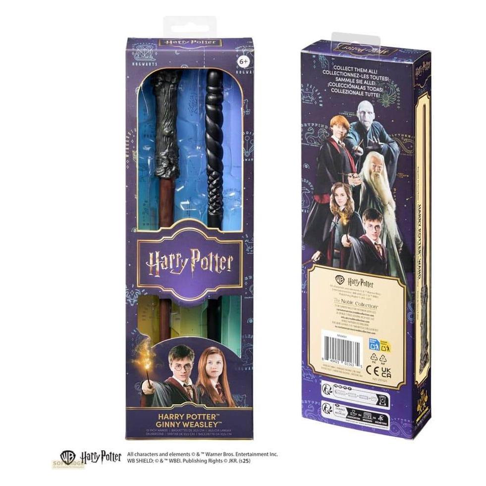 Noble Collection Harry Potter Rollenspiel Doppelpack Zauberstäbe Harry Potter & Ginny Weasley 30 cm (GBAC0023)