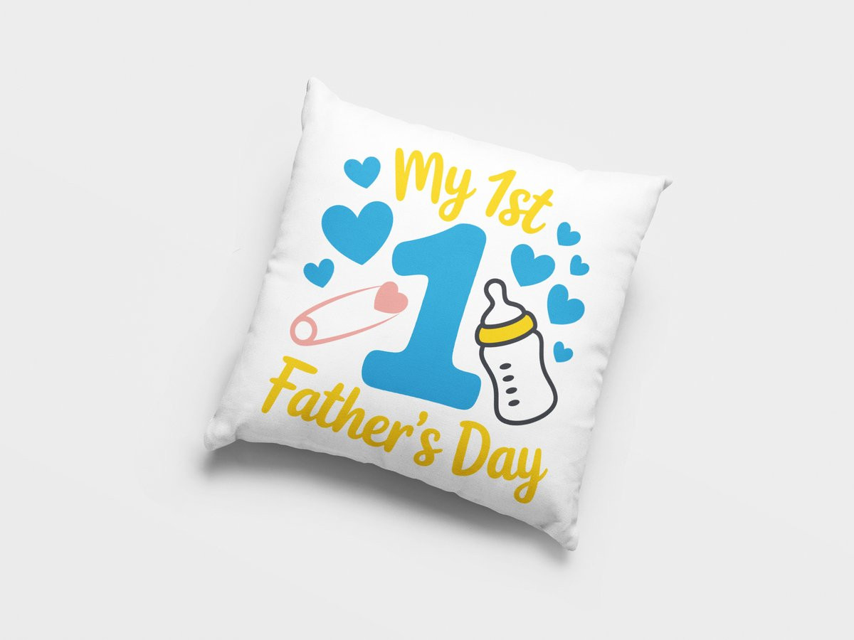 Mijn 1e Vaderdag Sierkussen - Cadeau voor de nieuwe papa