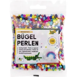 folia Bügelperlen mehrfarbig