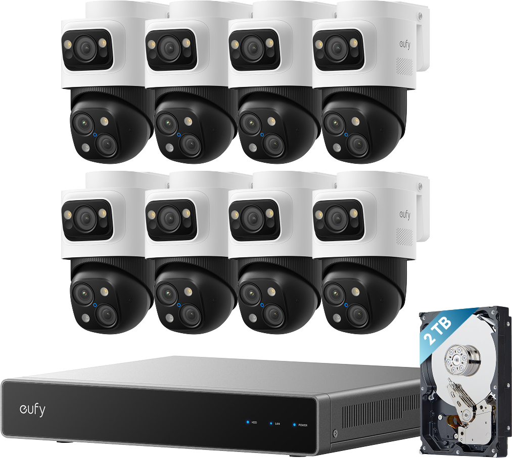 eufy PoE NVR Security System S4 Max + 4 PoE Cam S4 Add-Ons