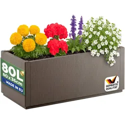 CASARIA® Pflanzkasten Ethica 80x36x36cm Braun