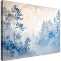 WANDBILD waldnebel morgen natur