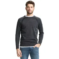 Tom Tailor Herren Rundhals Pullover ACID WASH KNIT  - Regular Fit - 1050094-12818 Deep Meadow Green - XXL