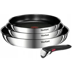Tefal Ingenio Emotion Kochgeschirr-Set, Pfannenset + Topfset, Silber