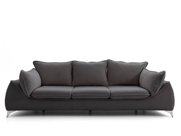Muffo Sofa Melani, Lose Rückenkissen, keine Schlaffunktion, Modernes Design, angenehmes und weiches Material