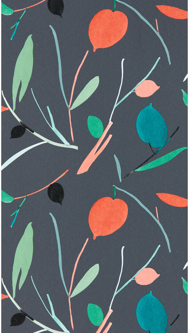 SCION 10.05m x 52cm Matte Wallpaper Roll Pimento/Marine 1,005cm L