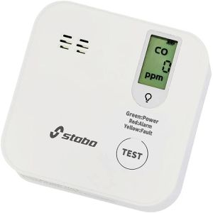 Stabo CO-Melder 51133, mit Batterie, 10 Jahres Sensor, mit Display