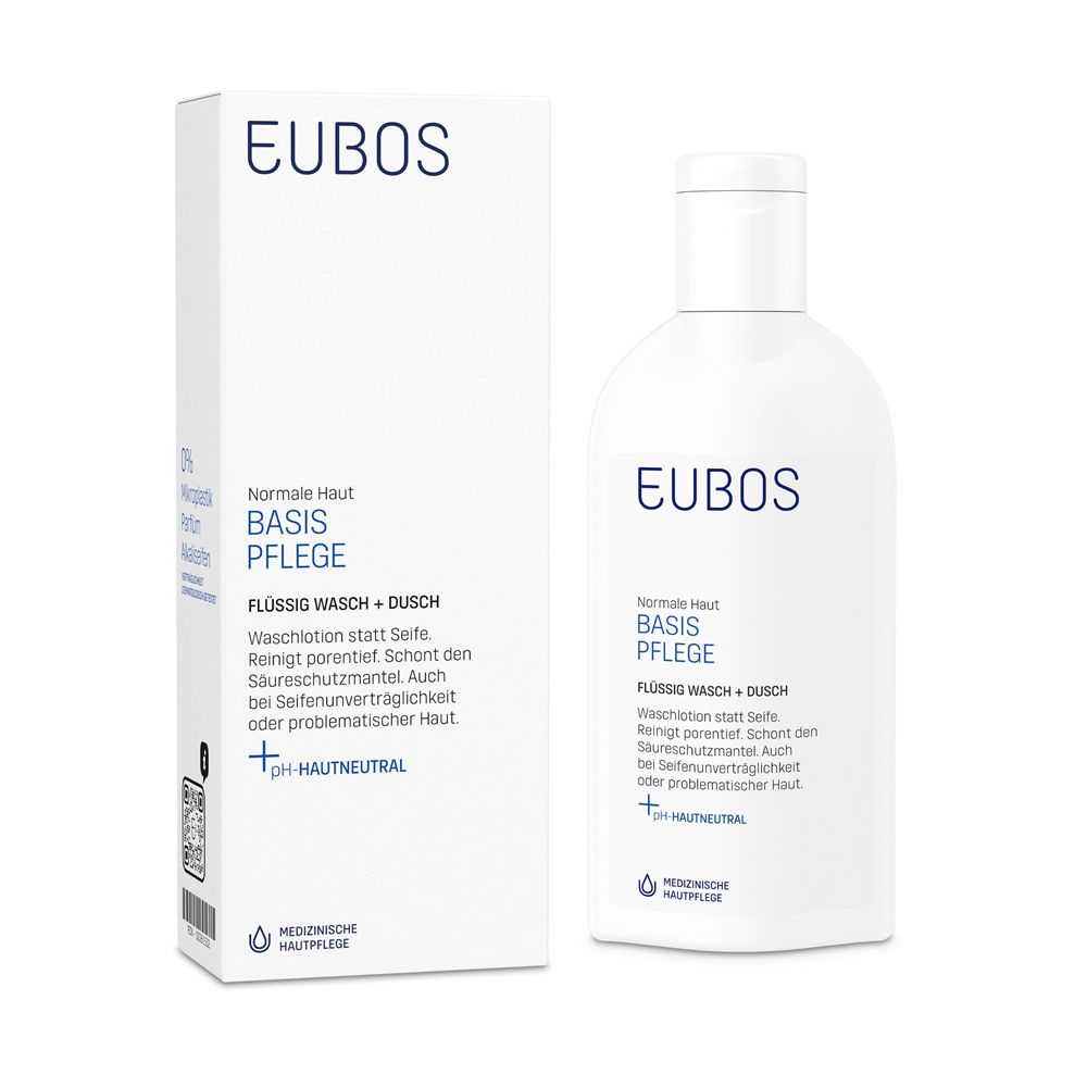 Eubos Flüssig blau unparfüm. 200 ml Flüssigkeit