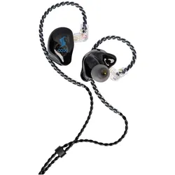 Stagg SPM-235 BK In-Ear-Monitore – 3,5-mm-Klinkenstecker – 2 Treiber – Schwarz (Kabelgebunden), Kopfhörer, Schwarz