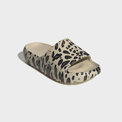 Badesandale ADIDAS SPORTSWEAR "ADILETTE LUMIA KIDS BADESCHLAPPEN", Mädchen, Gr. 39, beige (crystal linen, core schwarz, khaki six), Synthetik, Schuhe, Badelatschen, für Kinder & Jugendliche