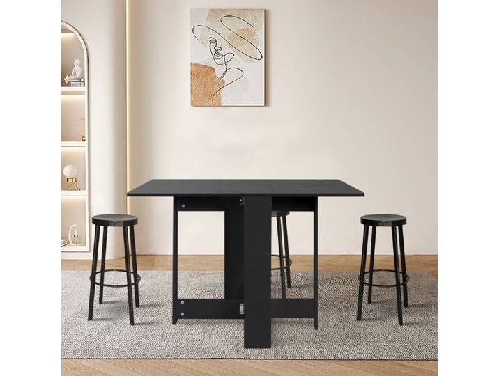 MIPAN. Table À Manger Pour 2 À 6 Personnes - Table Pliable - 103 X 76 X 73 CM - Noir