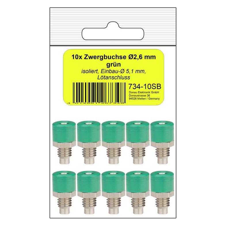 Donau 10 ZWERGBUCHSE 2,6mm grün (734-SB)
