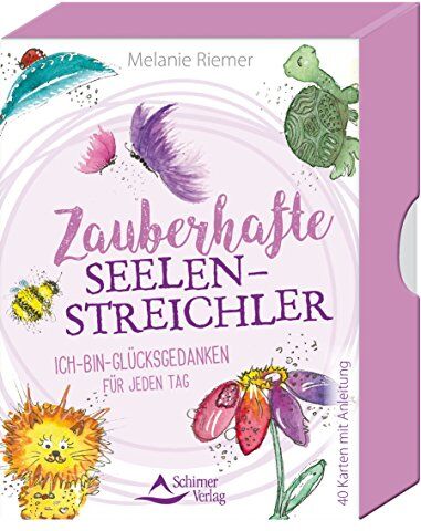 Melanie Riemer - Zauberhafte Seelenstreichler: Ich-bin-Glücksgedanken für jeden Tag - 40 Karten mit Begleitbuch - Preis vom 19.10.2026 19:33:35 h