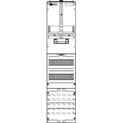 ABN ZM17X589N Wandlerzählerfeld Universell 1ZP 1050x250mm SAS 40mm,UAR 300mm