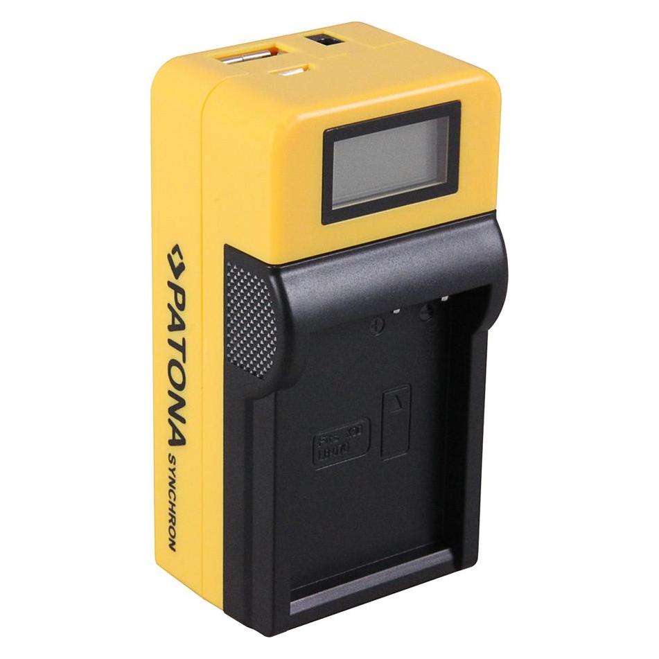 Patona Synchron USB Ladegerät f. Kodak LB070 LB-070 mit LCD-Display (Kamera Akku Ladegerät) (34355622)