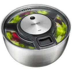 GEFU Salatschleuder Speedwing Edelstahl Silber