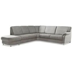 ComfortPlan Ecksofa Tamila S Mikrofaser Grau Alu