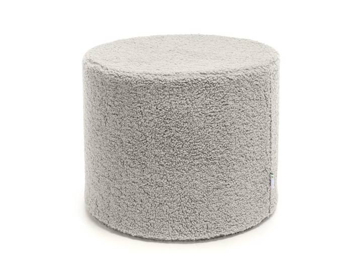Pouf Tabouret Rond en Tissu Bouclé Déhoussable 50x50x40cm Sv06 – Ecopuf