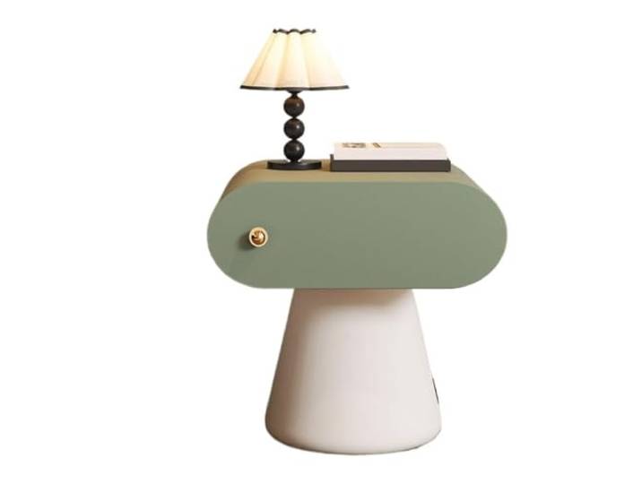 Zimmer Massivholz-Nachttisch, Haushalts-Schlafzimmer-Aufbewahrungsschrank Kleines Wohnzimmer-Sofa, seitlich, stehend(Green,Mittel)