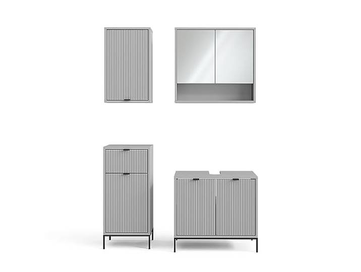 Vicco Badmöbel-Set Eliza, Grau 70 cm