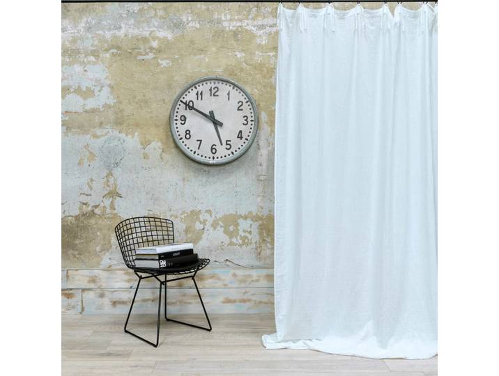 Rideau gaze de coton blanc nouettes 140X270 CM