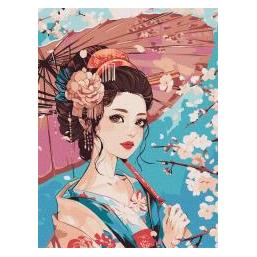 Ideyka Malen nach Zahlen - Japanische Schönheit 30x40cm (69930157)