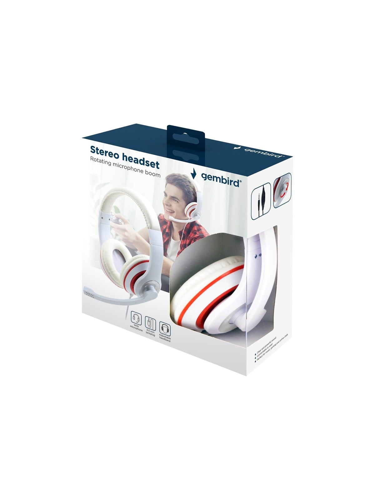 Gembird MHS-03-WTRD - headset