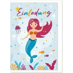 Einladung, Kinder, 6 Stück