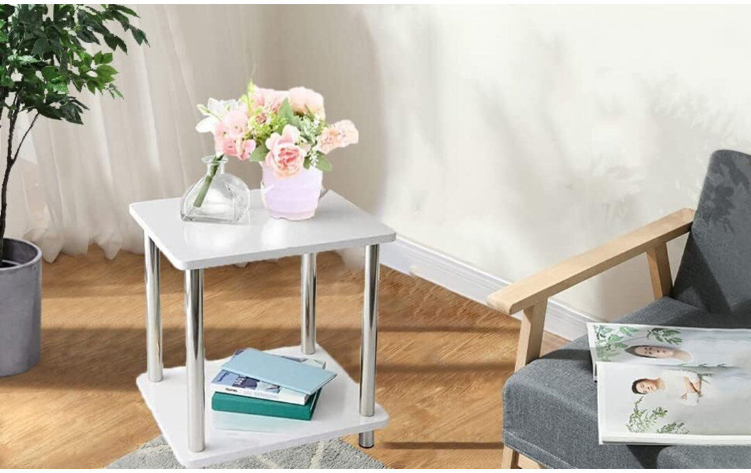 17 Stories Lochie End Table 41cm H X 34cm W X 34cm D