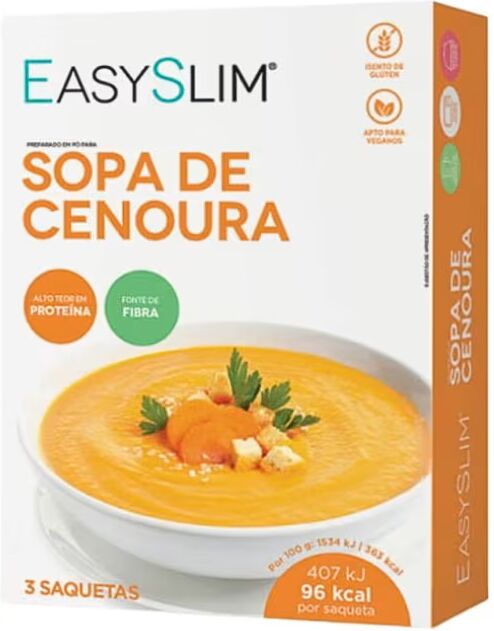 Easyslim Sopa de Cenoura Light 3 saquetas