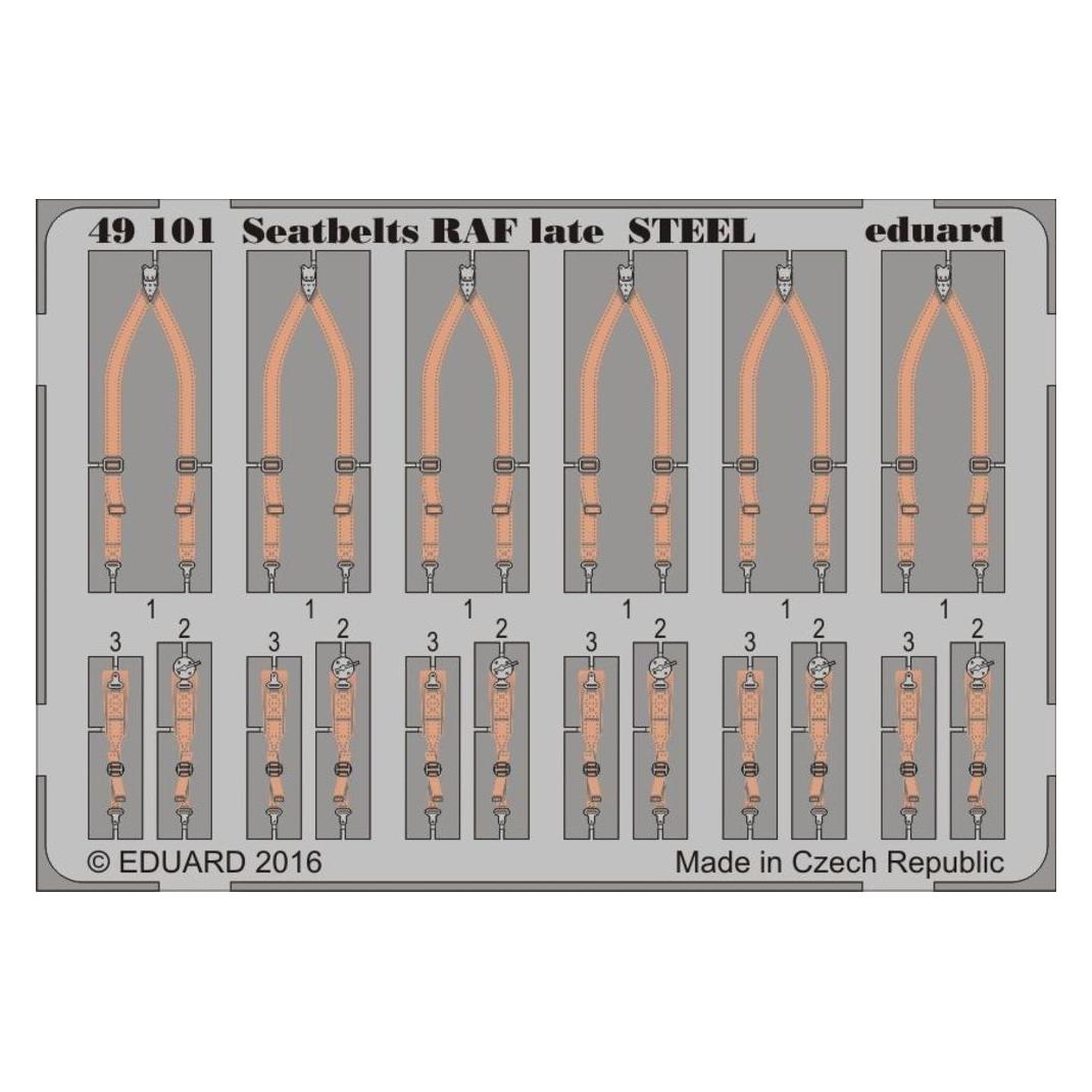 Eduard Seatbelts RAF late STEEL (49101)