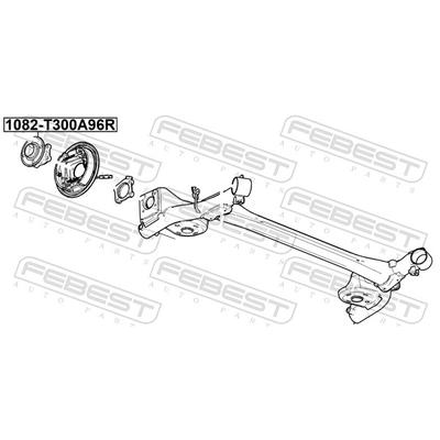 FEBEST Radnabe 1082-T300A96R Hinterachse für GM
