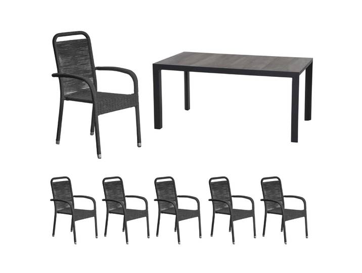 Siena Garden/LC Garden Silva/Romano Gartenlounge-Set 7tlg