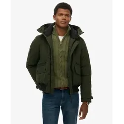 Superdry für Herren. M5011908A City Padded Bomber Jacket grün (M), Lässig, Synthetisch