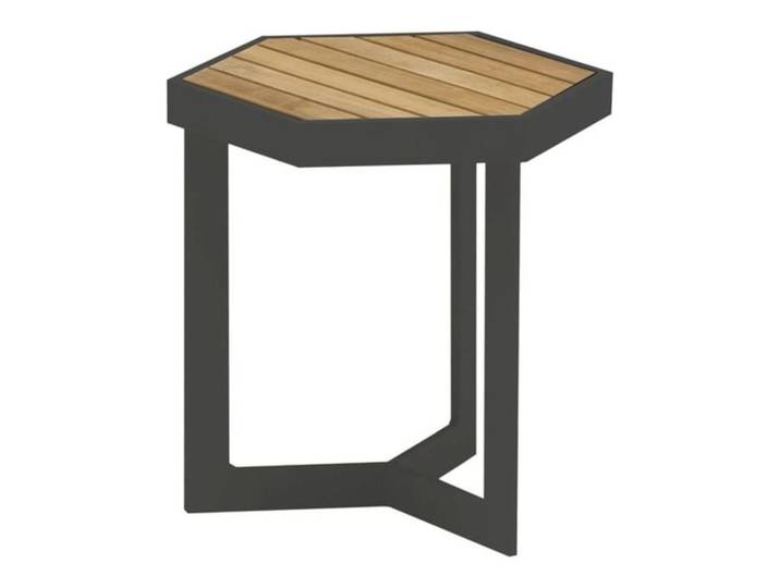 Zebra Sixx Beistelltisch 40x35cm Aluminium/Teak