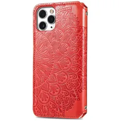 König Design Hülle Handy Schutz für Apple iPhone 11 Pro Max Case Flip Cover Tasche Etuis Rot (Apple iPhone 11 Pro Max), Smartphone Hülle, Rot