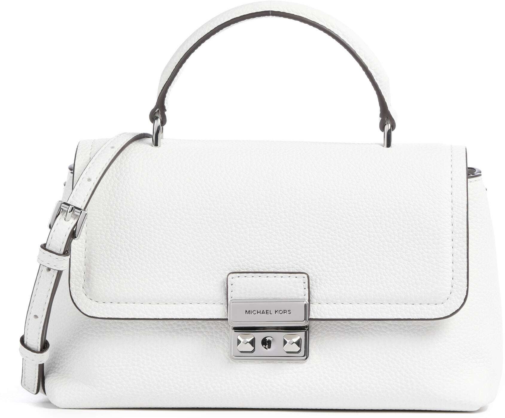 Michael Kors Tribeca Medium   Læder Håndtaske   hvid