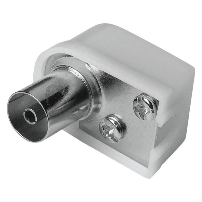 Hama Antennen-Kupplung, Koax-Winkel, schraubbar (Stecker und Verbinder) (00205217)