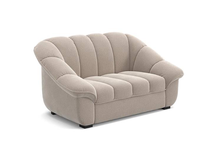 2er Sofa MADO Stoff hellgrau