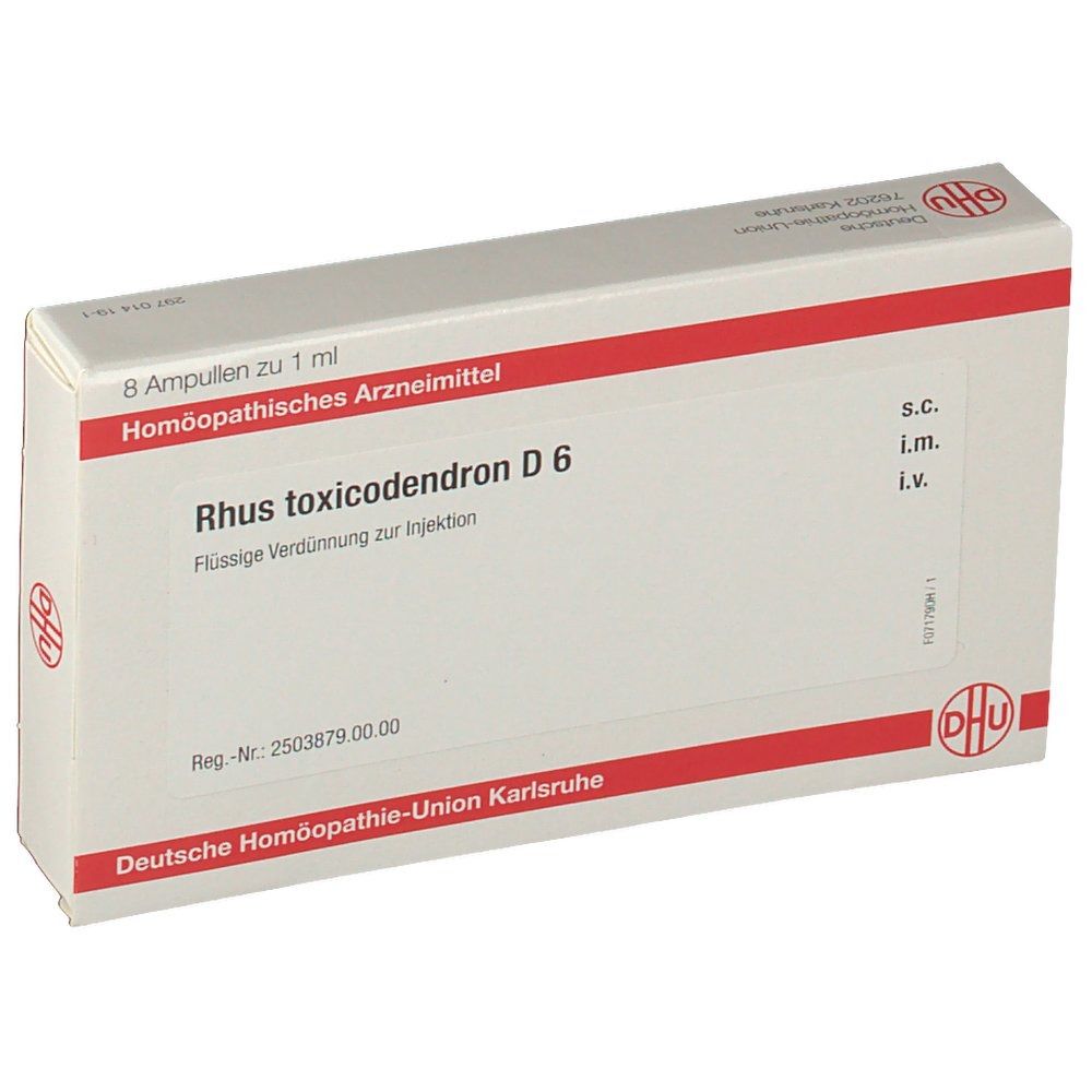Rhus Toxicodendron D 6 Ampullen 8x1 ml