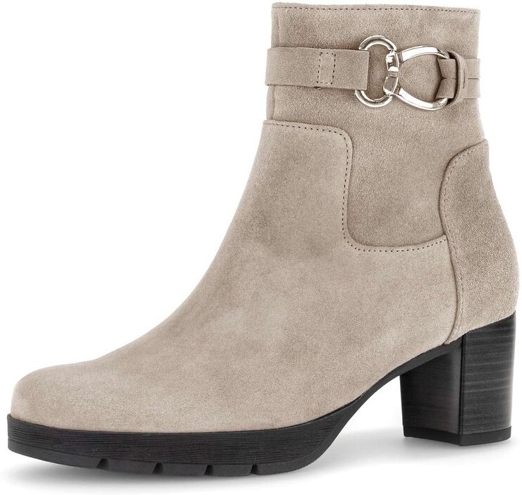 Stiefelette GABOR "Elegante Stiefelette", Damen, Gr. 37, beige, Schuhe Stiefelette