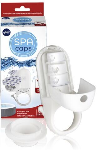 GRE Dosificador para Spas Hinchables + 2 cápsulas. Blanco