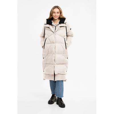 Wintermantel FRIEDA & FREDDIES "Frieda & Freddies", Damen, Gr. 36, champagne, 100% Polyester, Mäntel Wintermantel