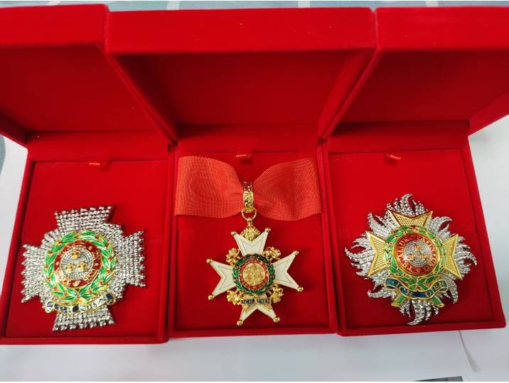1 ensemble de médailles britanniques, la commande du bain, grande croix, commande du commandant des chevalier, réplique de classe du commandant du bain
