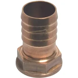 Profec, Schlauchanschluss + Schlauchverbinder, Schlauchtülle sechskant Messing 1/4" x 10 mm Innengewinde x Schlauchtülle 30bar (Schlauchverbinder, 10 mm)