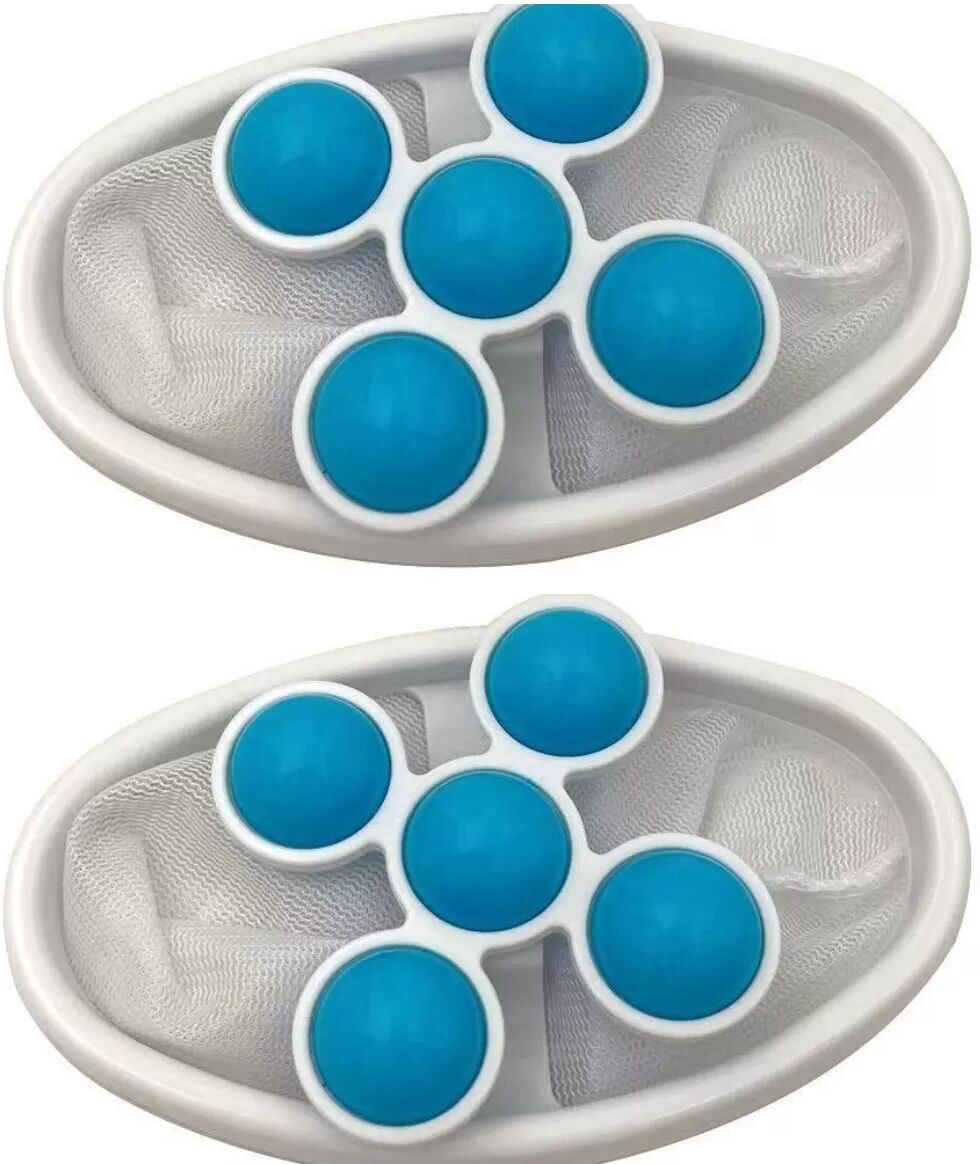 INF Schwimmender Waschmaschinen-Fusselentferner Haar-Fänger 2er-Pack Blau