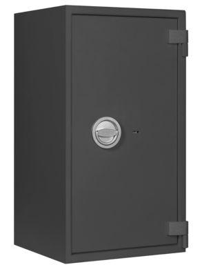 Tresor MT 4, Sicherheitsstufe S 1 nach EN 14450, 85 l/8 Ordner, Doppelbartschloss mit 2 Schlüsseln, 1 Fachboden, B 405 x T 385 x H 740 mm, graphitgrau