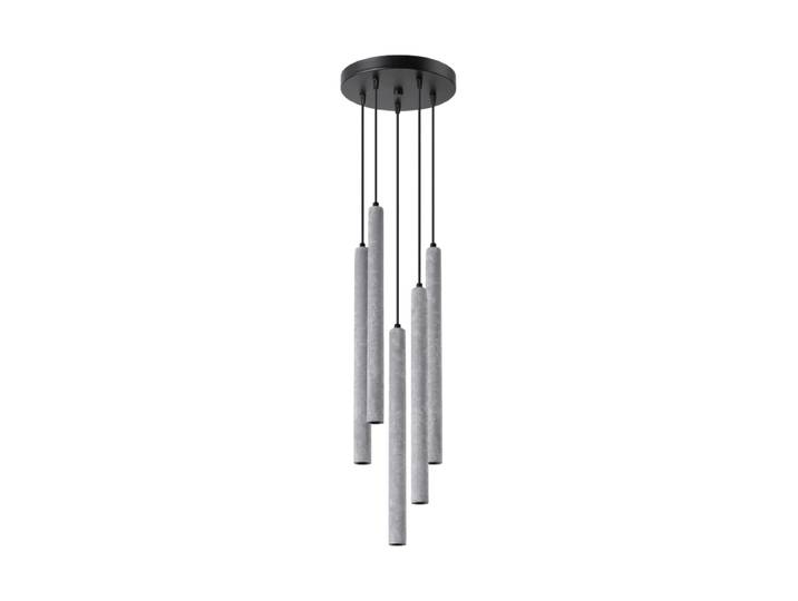 Design Pendellampe „Pastelo“ 5-flammig Zement Sollux Lighting