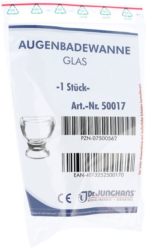 Augenbadewanne aus Glas
